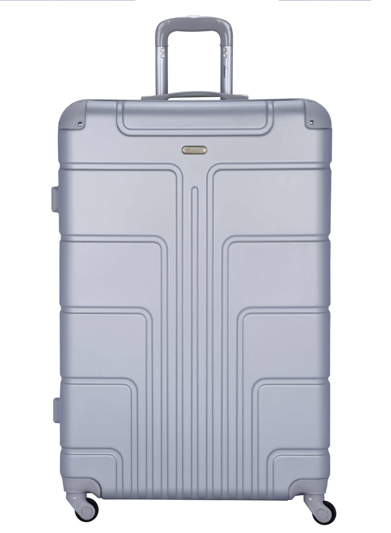 SENATOR Hard Case Travel Bag Large Luggage Trolley ABS Lightweight Suitcase with 4 Spinner Wheels A1012 Silver - Image 2