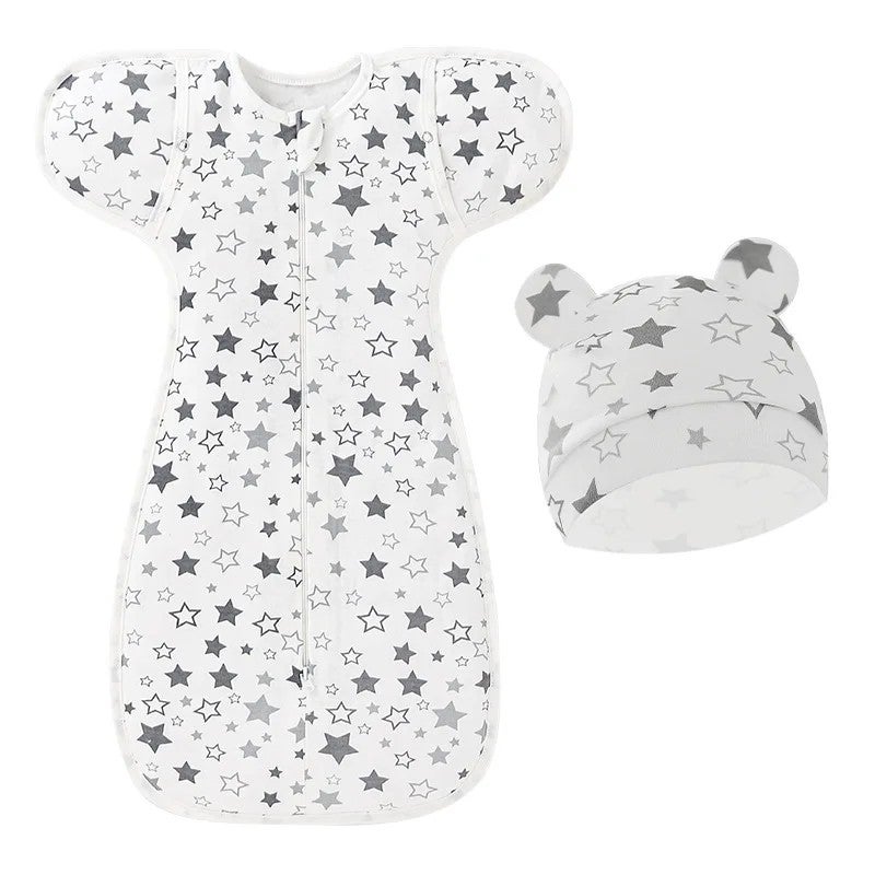 Bluejw 100% Cotton Muslin Swaddle Blanket - Adjustable Newborn Sleeping Sack - Baby Wrap Swaddlers - Image 3