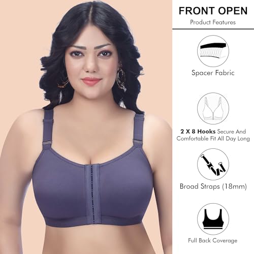 TRYLO Front OPEN-BRA-42-GREY-E-CUP - Image 4