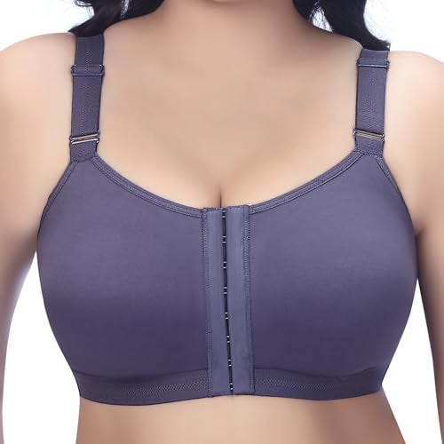 TRYLO Front OPEN-BRA-42-GREY-E-CUP - Image 1