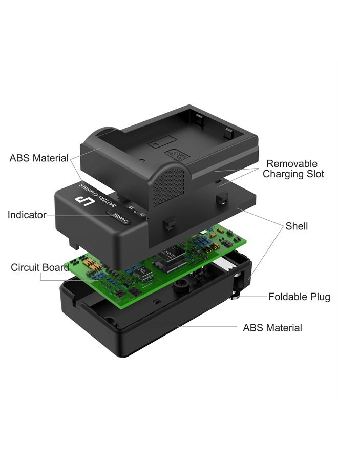LP EN-EL9 Battery Charger, LP EN EL9a Charger Compatible with Nikon EN-EL9 EN EL9a Battery, Nikon D40, D40X, D60, D3000, D5000 Cameras, Replacement for MH-23 - Image 3