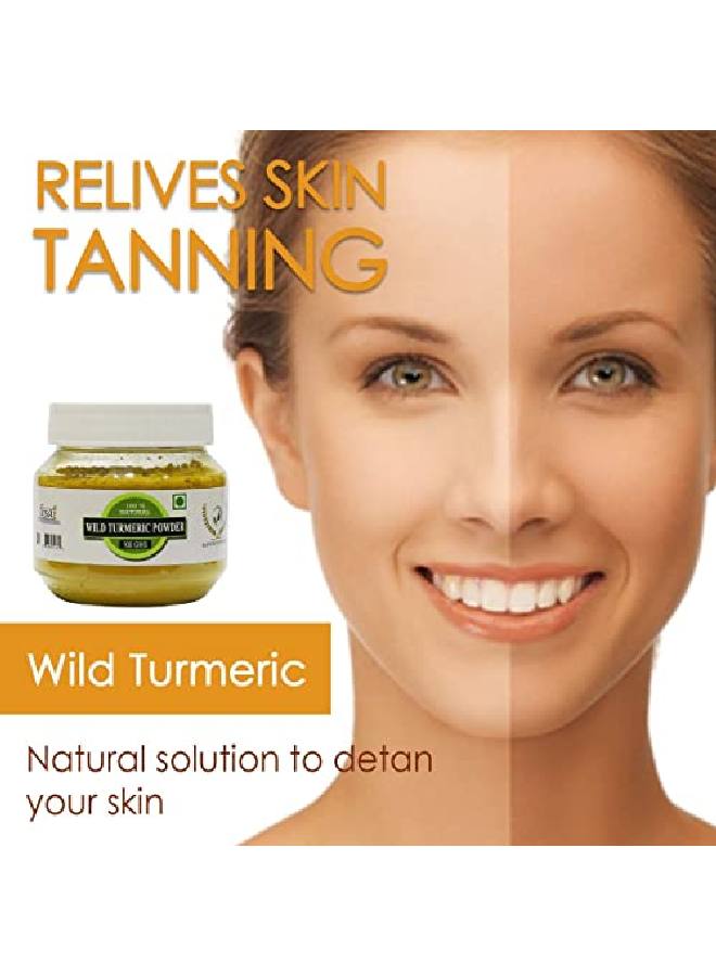RAINTECH HERBALS Homemade Fresh Wild Turmeric Powder/Kasthuri Manjal Powder/Kasthuri Haldi Powder/Curcuma Aromatica/Jangli Haldi For Skin Glowing 100 Gm - Image 3