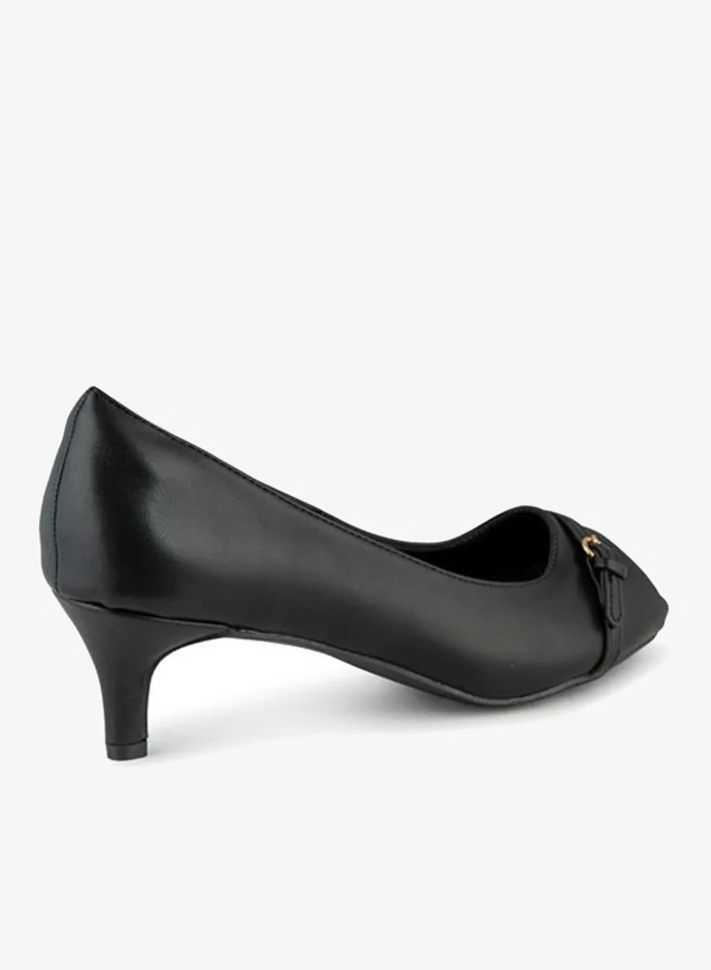 فينتشي أحذية نسائية بكعب متوسط ​​مفتوحة من الأمام