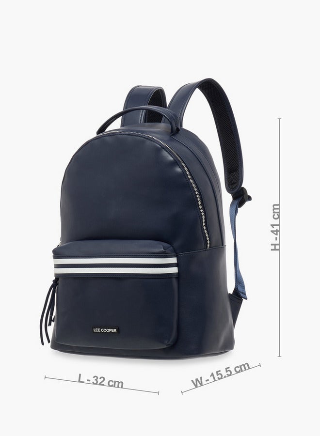 Lee Cooper Solid School Backpack with Adjustable Straps and Zip Closure - 32x16x41 cm  - Image 2