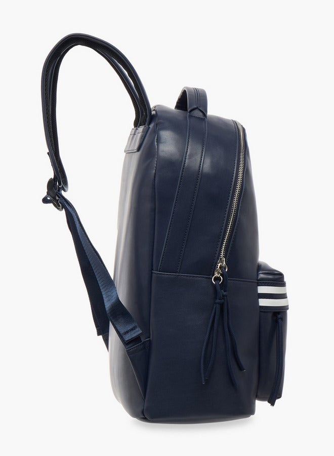 Lee Cooper Solid School Backpack with Adjustable Straps and Zip Closure - 32x16x41 cm  - Image 3
