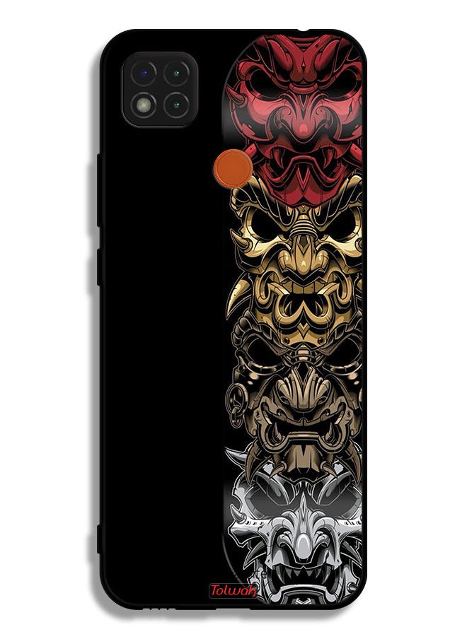 Tolwak Xiaomi Redmi 9C Protective Case Cover Heads Art  - Image 2