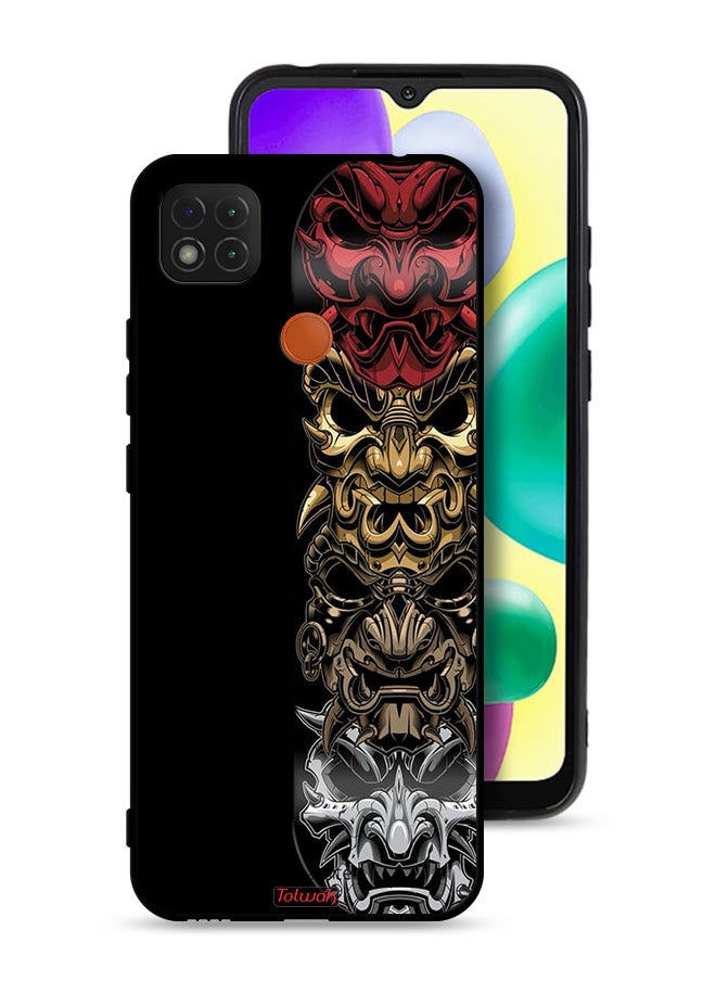 Tolwak Xiaomi Redmi 9C Protective Case Cover Heads Art  - Image 1