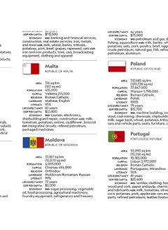 National Geographic Europe Map (Folded with Flags and Facts)