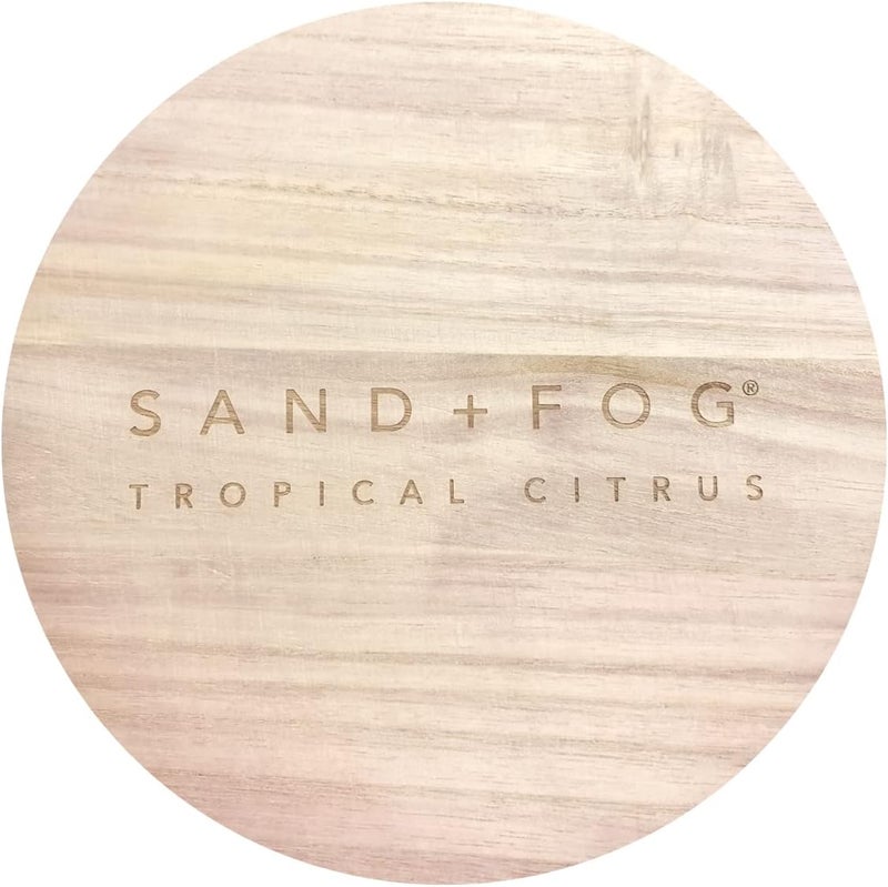 Sand + Fog Scented Candle - Tropical Citrus Additional Scents and Sizes 100% Cotton Lead-Free Wick Luxury Air Freshening Jar Candles Perfect Home Decor for Your Cocktail Table 34 oz, Orange,Violet - Image 3