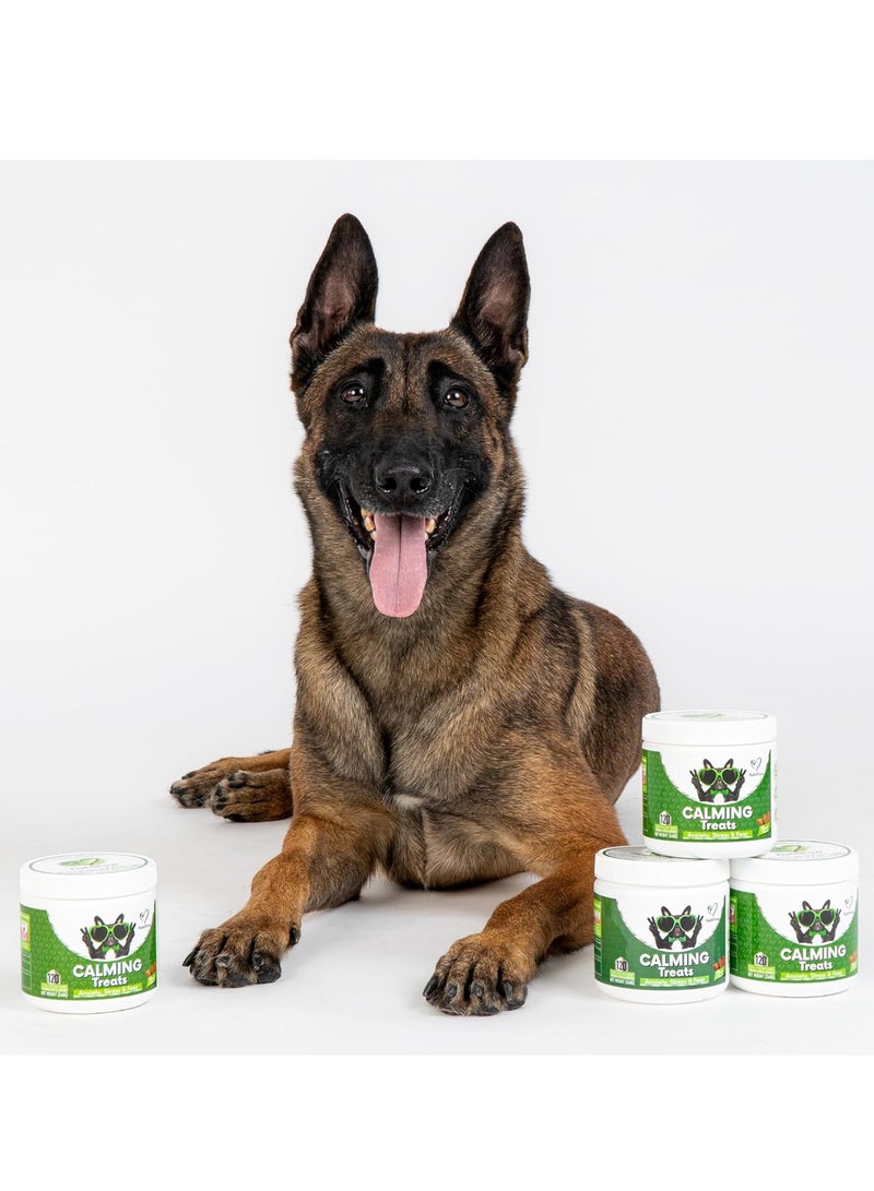 Nutri Calming Treats For Dogs Reduce Stress Fear Separation Anxiety Barking Hyperactivity Reactivity Aggression Travel Issues Relaxation without Drowsiness dogs - Image 4