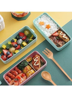 Lunch Box for Kids, 900ml Wheat Straw Leakproof Eco-Friendly Lunch Box, 3-in-1 Compartment Stackable Box for Kids and Adults, Reusable Food Containers for School - pzsku/Z0F7E95BCEF16EA852C58Z/45/_/1734977124/10818af6-872c-4bcc-875c-f421d2687b8e