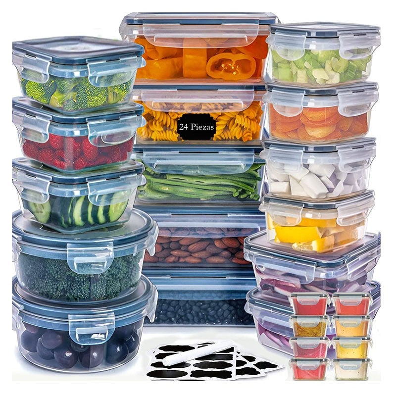 Microwave-Safe Airtight Plastic Food Storage Box with Lid - Image 1