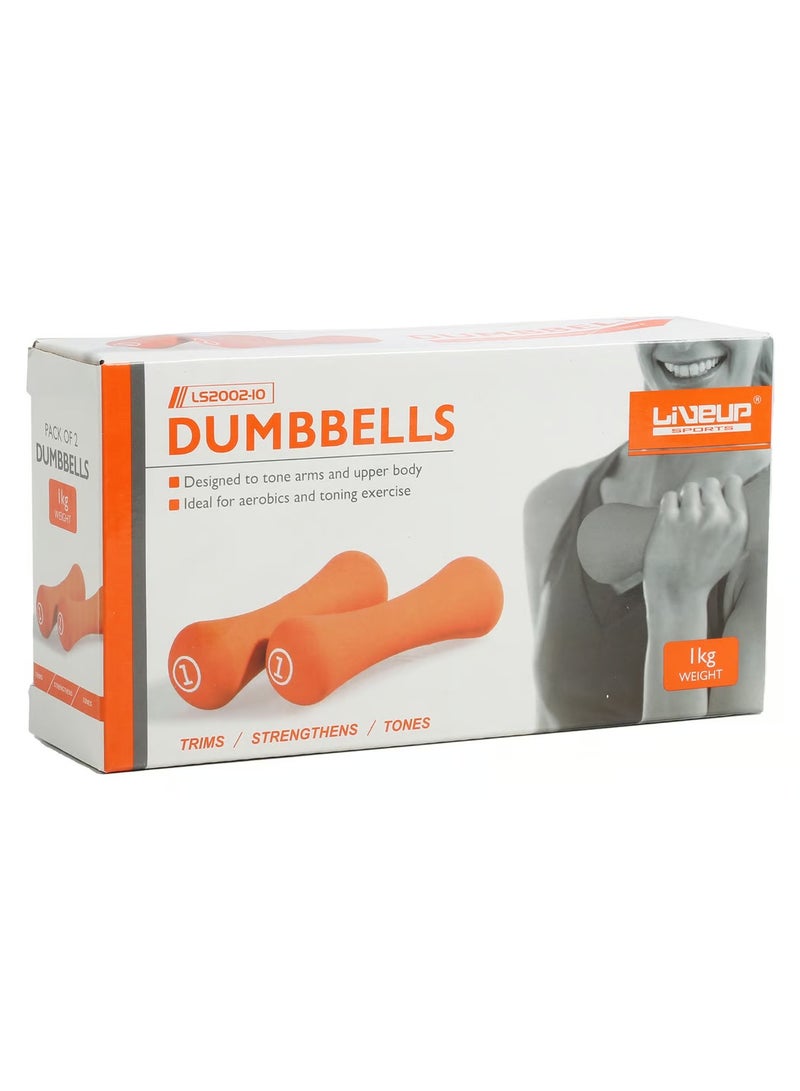 Liveup Dumbbell set of two pieces - 1 kg - Image 1