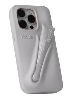 rhode iPhone 14 Pro Max Silicone Lip Holder for Cell Phone, Lip Gloss Adhesive Sleeve Case for iPhone 14 Pro Max, Lip Holder Stick-on Phone Cover for iPhone 14 Pro Max 6.7 inch（Espresso）  - Image 1