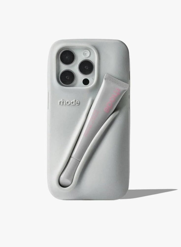 rhode iPhone 14 Pro Max Silicone Lip Holder for Cell Phone, Lip Gloss Adhesive Sleeve Case for iPhone 14 Pro Max, Lip Holder Stick-on Phone Cover for iPhone 14 Pro Max 6.7 inch（Espresso）  - Image 4