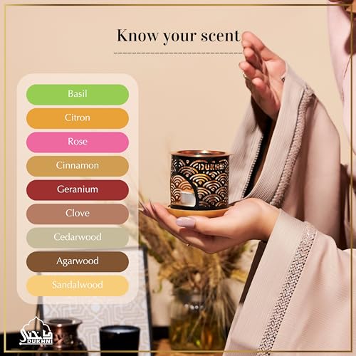 DUKHNI Oud Al Khaleeji Bakhoor Set by Dukhni | 2 x 9 Piece Each & Tree Bakhoor Burner | Arabic Bakhoor Incense | Citrus, Spicy Oud Blend | Perfect for Prayer Time | to Relax & Meditate - Image 5