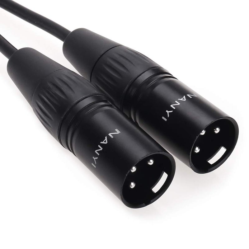 NANYI XLR Splitter Microphone Cable XLR to XLR Patch Cables 3-Pin XLR Male to Dual XLR Female Y Cable Adaptor mic Cable DMX Cable Patch Cords with Oxygen -5FT - Image 5