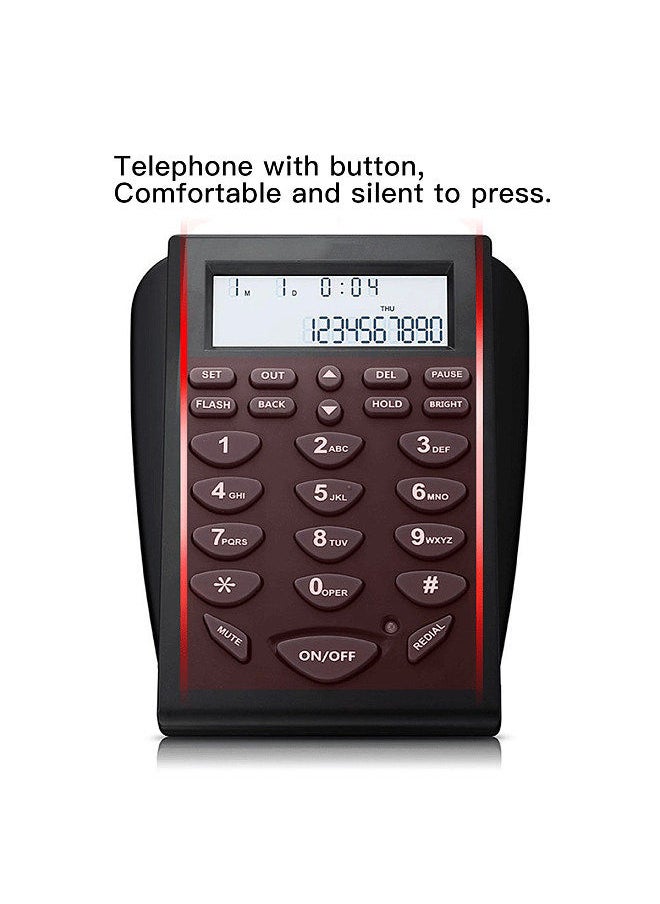 Generic Call Center Telephone Dialpad Corded Telephone with Noise Cancelling Monaural Headset Clear Voice Quality Caller ID Redial for Office Home Telephone Set  - Image 3