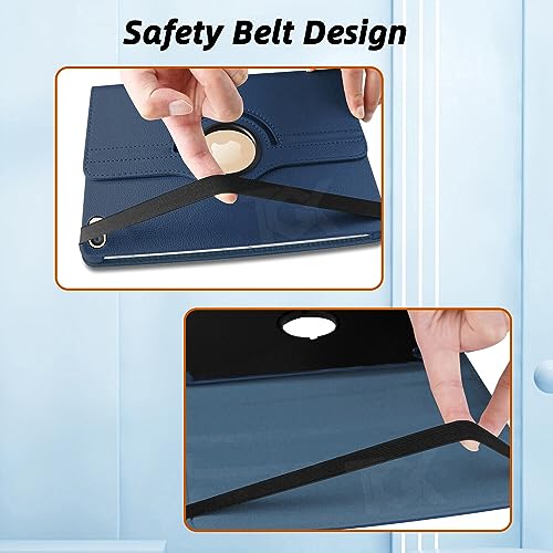 TGK Rotating Cover for iPad Air 2 Covers ipad 9.7 inch A1566, A1567 (2014 Launch) - Dark Blue - Image 5