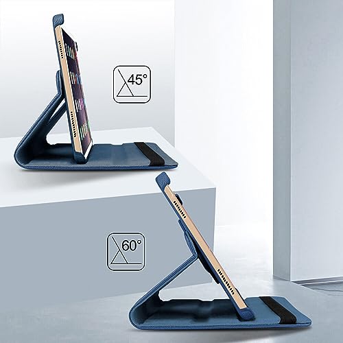 TGK Rotating Cover for iPad Air 2 Covers ipad 9.7 inch A1566, A1567 (2014 Launch) - Dark Blue - Image 4