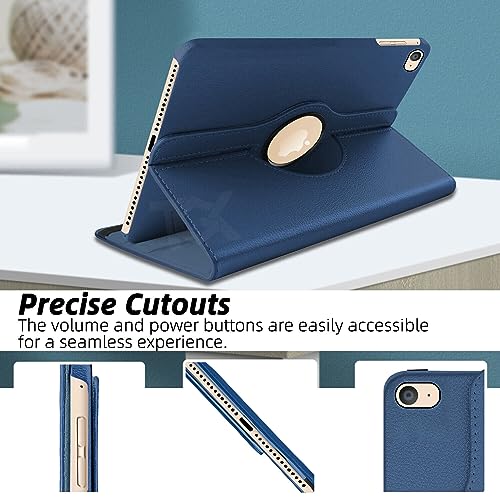 TGK Rotating Cover for iPad Air 2 Covers ipad 9.7 inch A1566, A1567 (2014 Launch) - Dark Blue - Image 2