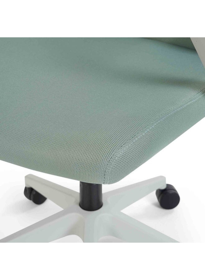 Pan Home Soffio Office Medium Back Chair Mesh And Fabric - Light Green  - Image 4
