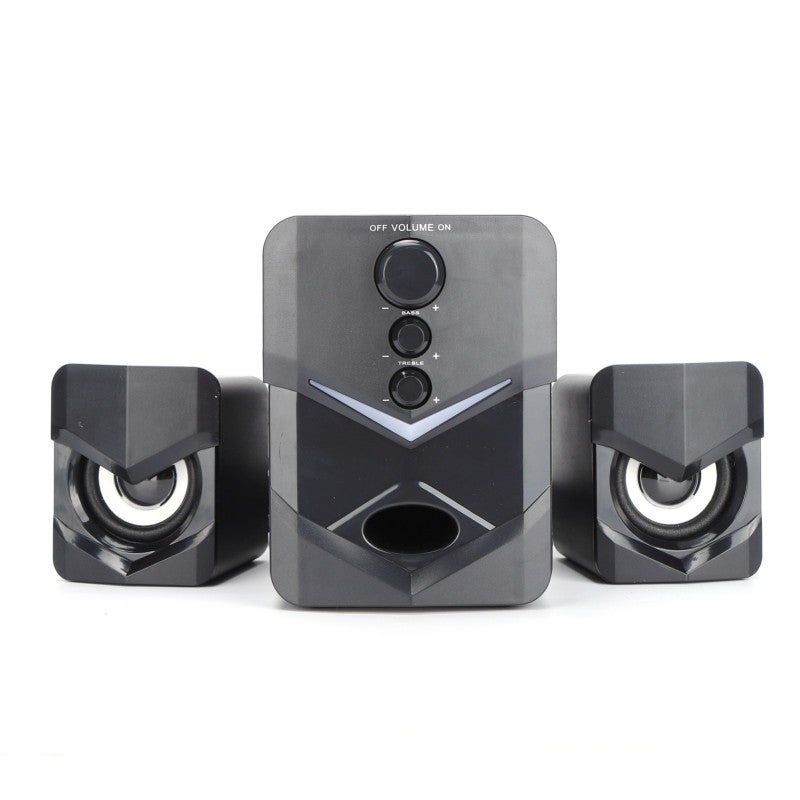 Wired Desktop Subwoofer 3W High-Power Output With 3-Inch Bass Speaker - Stereo Surround Sound Multimedia Computer Laptop Audio for Home Office - Image 1