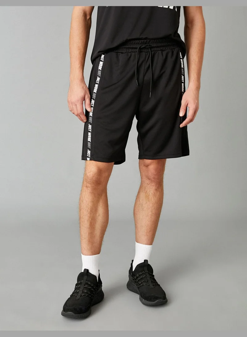 KOTON Slogan Shorts