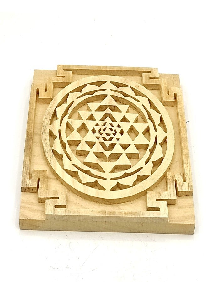 Plus Value Shriparni Shreeparni Shri Yantra Wooden Material Which Godess Lakshmiji Likes, 12.5 cm , 12.5 cm - Image 5