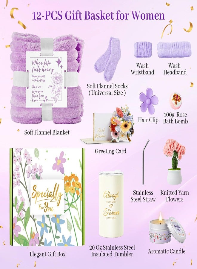 EVERMOW Birthday Gifts for Women, Care Package Get Well Soon Gift, Relaxing Spa Gift Baskets Unique Gifts for Women, Thinking of You Gifts Christmas Gift for Mom, Wife, Sister, Best Friend - Image 2