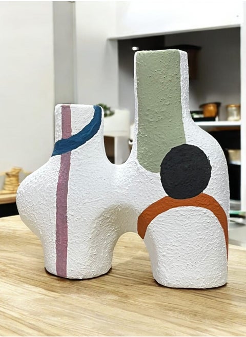 Pottery vase for home decor, modern statues