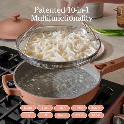 Our Place Always Pan 2.0-10.5” (2.6 Qt) Nonstick, Toxin-Free Ceramic Cookware | Patented 10-in-1 Aluminum Frying & Sauté Pan | Safe for Oven, Induction & All Cooktops up to 450°F | Spice - Image 4