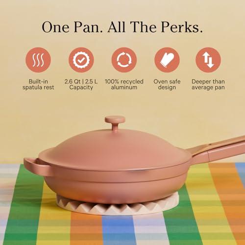 Our Place Always Pan 2.0-10.5” (2.6 Qt) Nonstick, Toxin-Free Ceramic Cookware | Patented 10-in-1 Aluminum Frying & Sauté Pan | Safe for Oven, Induction & All Cooktops up to 450°F | Spice - Image 2