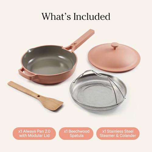 Our Place Always Pan 2.0-10.5” (2.6 Qt) Nonstick, Toxin-Free Ceramic Cookware | Patented 10-in-1 Aluminum Frying & Sauté Pan | Safe for Oven, Induction & All Cooktops up to 450°F | Spice - Image 3