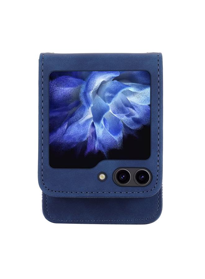 اس-توب جراب لهاتف Samsung Galaxy Z Flip5 Dierfeng Dream Line TPU + جراب جلد PU للهاتف - Image 4