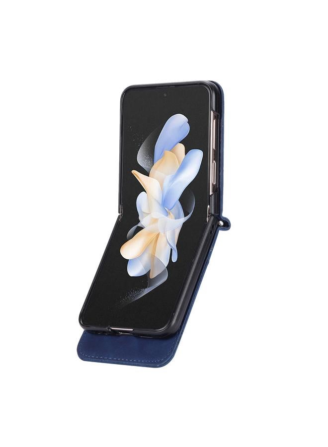 اس-توب جراب لهاتف Samsung Galaxy Z Flip5 Dierfeng Dream Line TPU + جراب جلد PU للهاتف - Image 3