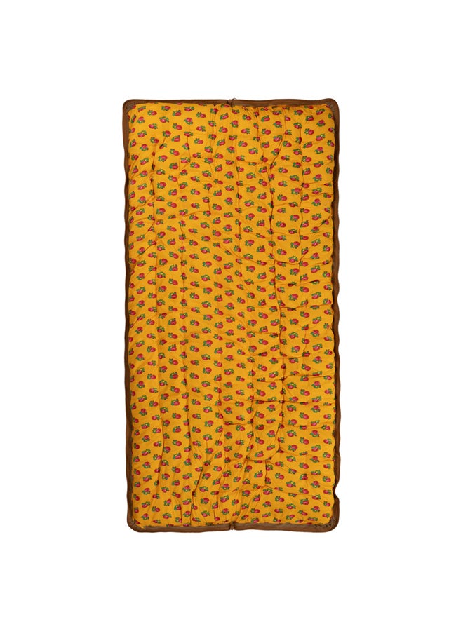 AL SANIDI Quilted heritage comforter, Yellow, Size 90*190 Cm  - Image 1