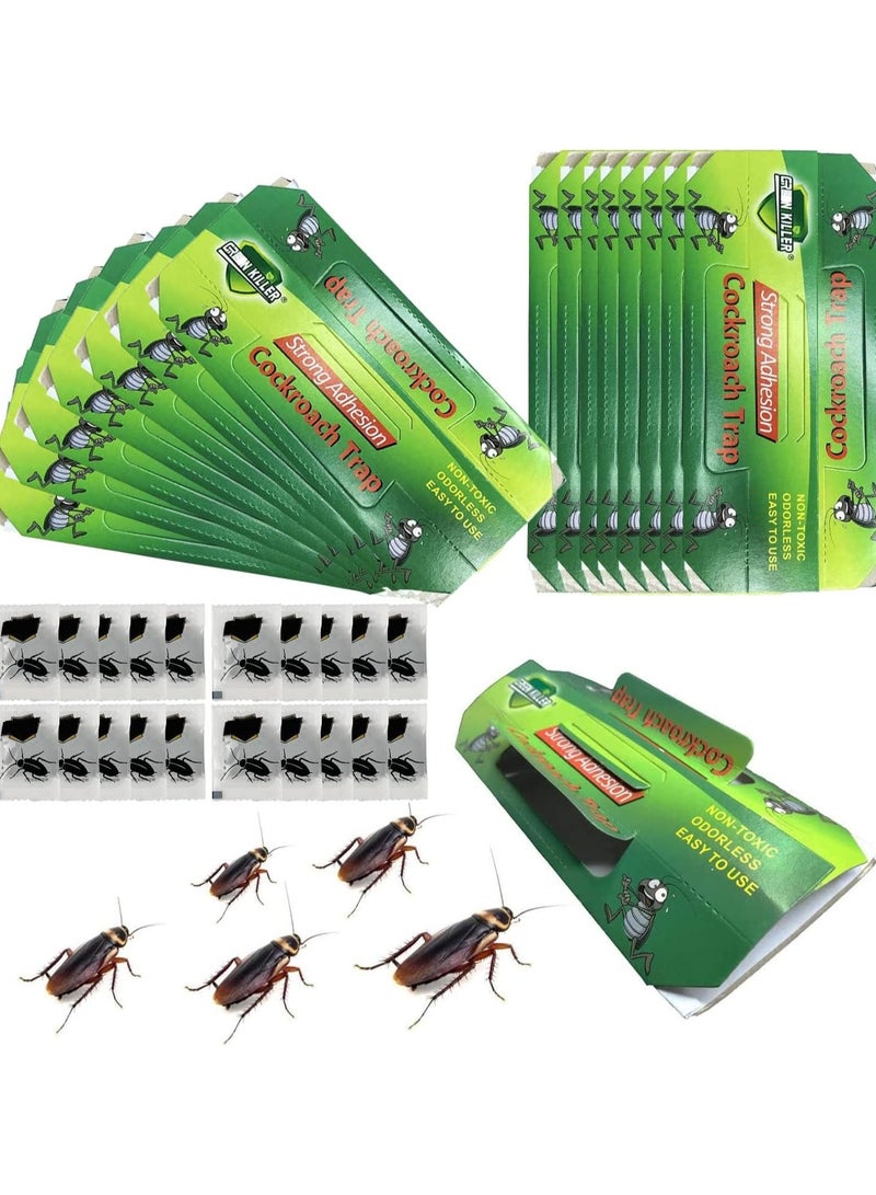 ماركة غير محددة 30-Pack Cockroach Killer Bait & Traps - Indoor Roach Infestation Control, Eco-Friendly, Safe for Children & Pets, Long-Lasting Roach Motel Traps  - Image 1