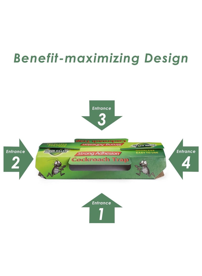 ماركة غير محددة 30-Pack Cockroach Killer Bait & Traps - Indoor Roach Infestation Control, Eco-Friendly, Safe for Children & Pets, Long-Lasting Roach Motel Traps  - Image 3