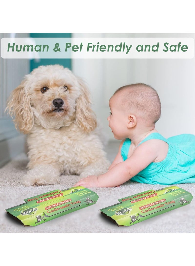 ماركة غير محددة 30-Pack Cockroach Killer Bait & Traps - Indoor Roach Infestation Control, Eco-Friendly, Safe for Children & Pets, Long-Lasting Roach Motel Traps  - Image 4