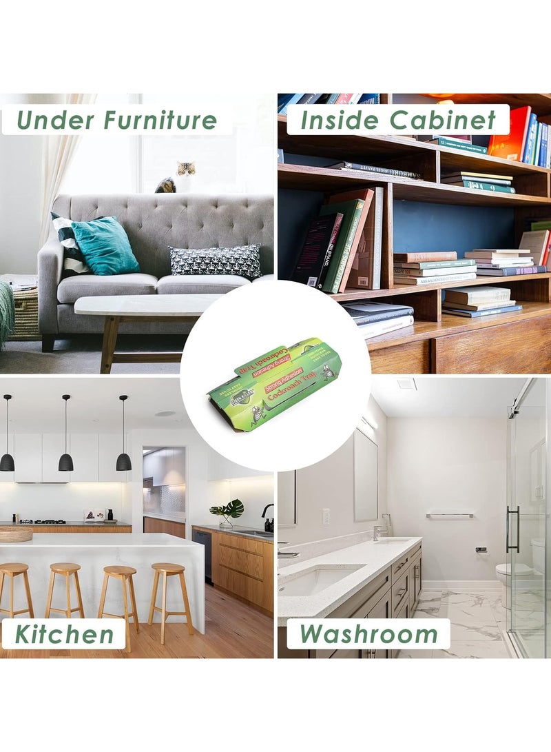 ماركة غير محددة 30-Pack Cockroach Killer Bait & Traps - Indoor Roach Infestation Control, Eco-Friendly, Safe for Children & Pets, Long-Lasting Roach Motel Traps  - Image 5