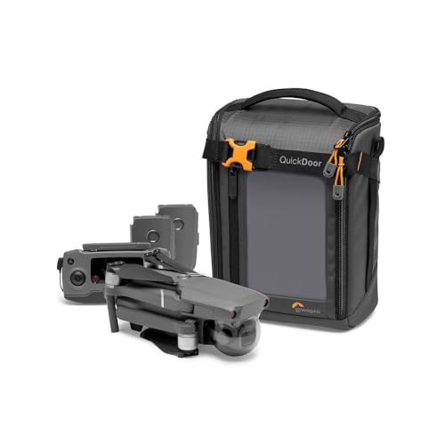 Lowepro GearUp Creator Box Large II, Mirrorless and DSLR Camera Bag, Camera Case with QuickDoor Access, Made with Recycled Fabric, Orange Padded Interior Dividers, Grey - Image 5