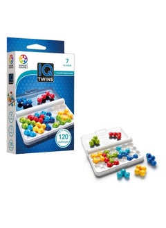 SmartGames Iq Twins Travel Game With 120 Challenges For Ages 7 Adult  - Image 1