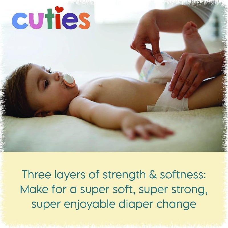 Cuties Baby Wipes  Unscented  Hypoallergenic  12 SoftPacks  864 Total Wipes - Image 3