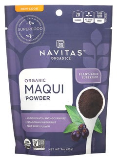 Navitas Organics Organic Maqui Powder Tart Berry 3 oz (85 g) 