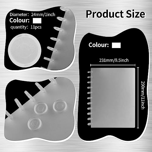 WANGDEFA 3 Set Discbound Notebook Poly Cover Covers for Discbound Notebook Discbound Cover Letter Size for Notebook Office Product(Note:Only 11 Piece Expansion Discs) - Image 2