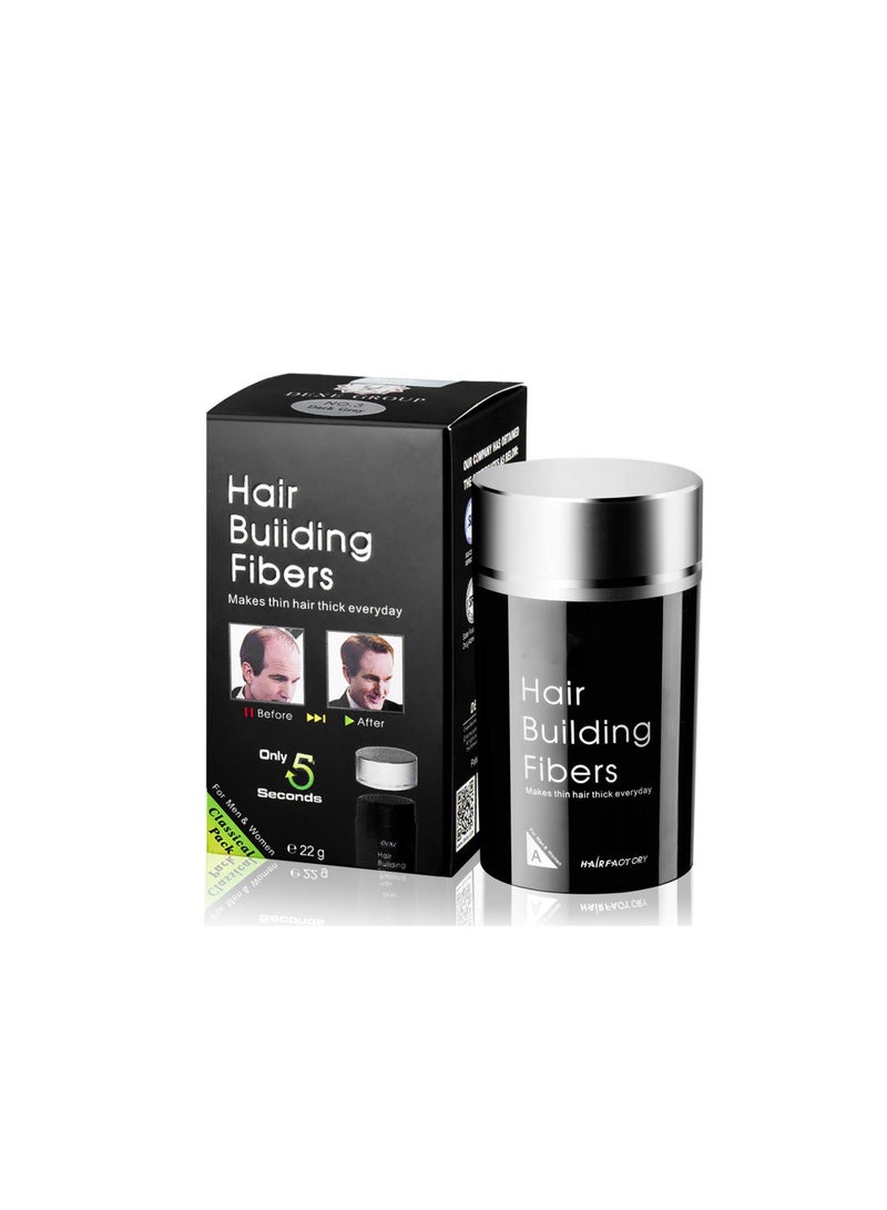 Y&D Hair Building Thickening Fibers, Fiber for Women and Men, Gentle Plant Formula, Hypoallergenic, Natural Look, Loss Concealer Powder Thicker Fuller Hair, 77oz (Black)  - Image 1