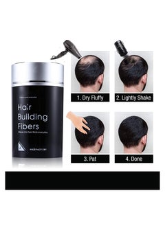 Y&D Hair Building Thickening Fibers, Fiber for Women and Men, Gentle Plant Formula, Hypoallergenic, Natural Look, Loss Concealer Powder Thicker Fuller Hair, 77oz (Black)  - Image 5