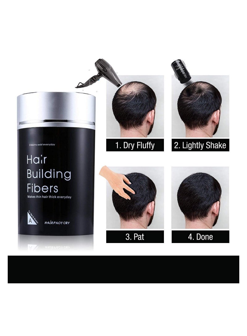 Y&D Hair Building Thickening Fibers, Fiber for Women and Men, Gentle Plant Formula, Hypoallergenic, Natural Look, Loss Concealer Powder Thicker Fuller Hair, 77oz (Black)  - Image 5