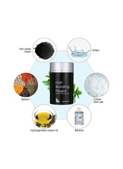 Y&D Hair Building Thickening Fibers, Fiber for Women and Men, Gentle Plant Formula, Hypoallergenic, Natural Look, Loss Concealer Powder Thicker Fuller Hair, 77oz (Black)  - Image 2